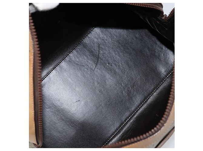 Céline Borsa a Mano CELINE C Sulky PVC Beige Oro Auth 173702 D'oro - vista 11