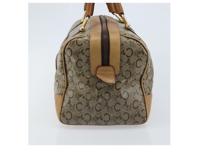Céline Borsa a Mano CELINE C Sulky PVC Beige Oro Auth 173702 D'oro - vista 4