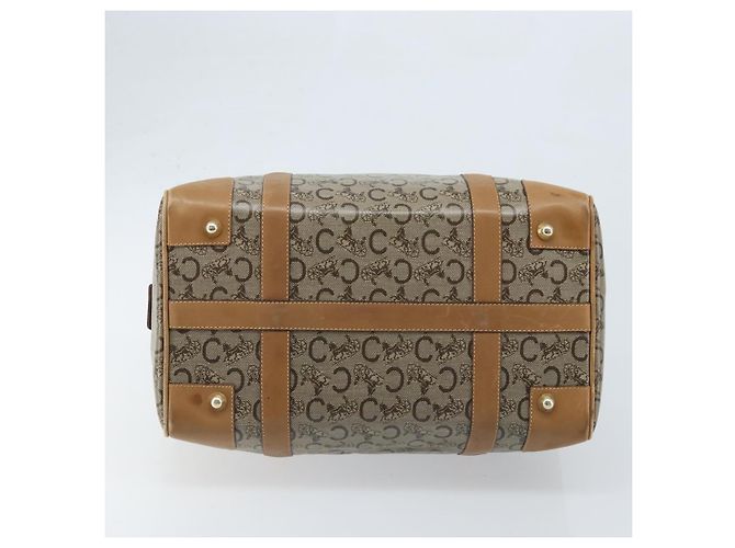 Céline Borsa a Mano CELINE C Sulky PVC Beige Oro Auth 173702 D'oro - vista 5
