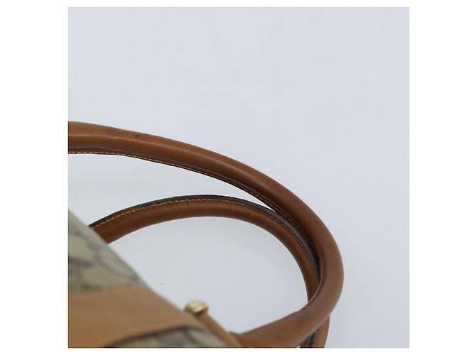 Céline Borsa a Mano CELINE C Sulky PVC Beige Oro Auth 173702 D'oro - vista 8
