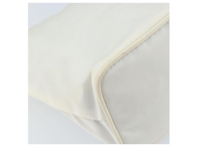 Borsa a mano PRADA in nylon argento e bianco Auth bs34109 - vista 14
