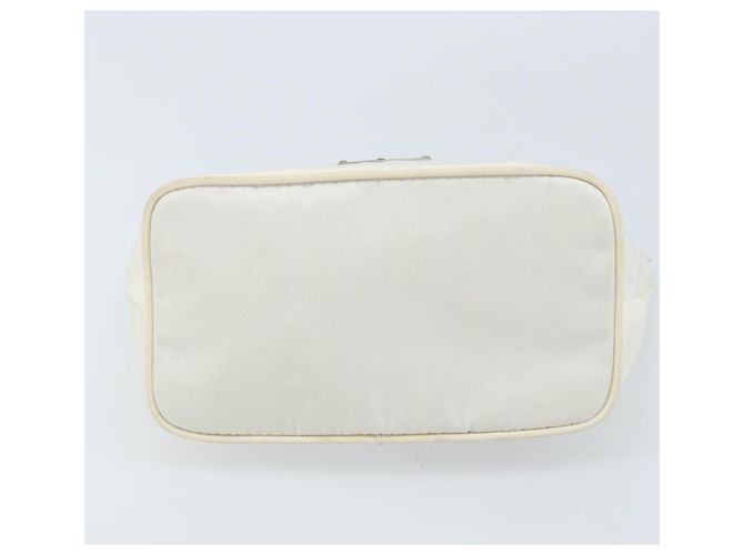 Borsa a mano PRADA in nylon argento e bianco Auth bs34109 - vista 5