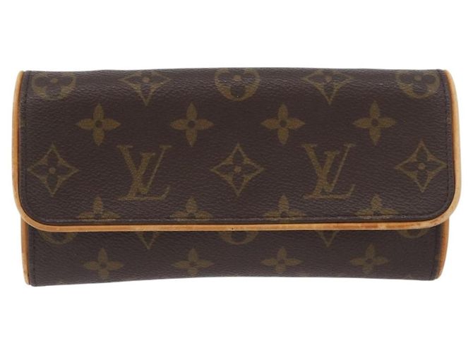 LOUIS VUITTON Pochette Twin PM Monogram Borsa a Spalla M51854 LV Auth BA11631 Monogramma - vista 13