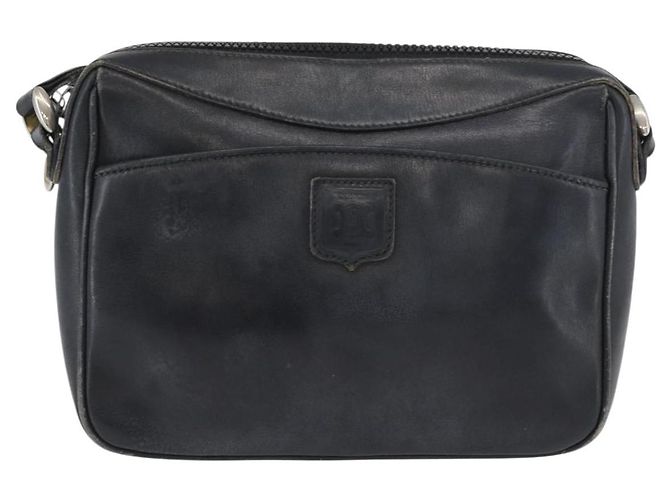 Céline Borsa a Spalla CELINE in Pelle Blu Navy Oro Auth ka3302 D'oro - vista 13