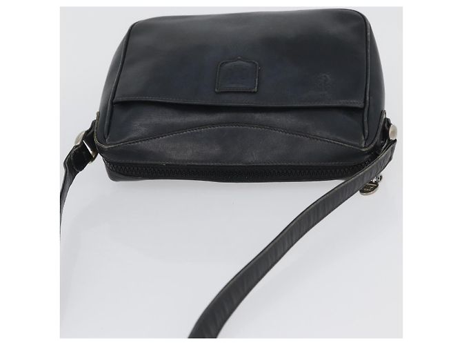Céline Borsa a Spalla CELINE in Pelle Blu Navy Oro Auth ka3302 D'oro - vista 6