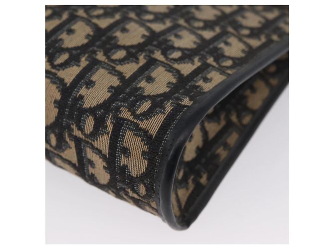 Borsa a Spalla in Tela Trotter Christian Dior Blu Navy e Oro Auth AMZ357 D'oro - vista 14