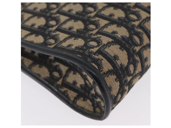 Borsa a Spalla in Tela Trotter Christian Dior Blu Navy e Oro Auth AMZ357 D'oro - vista 9