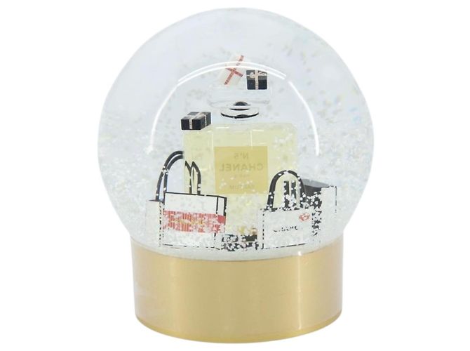 Globe de Neige en Verre CHANEL Or CC Auth BA11732 Doré - vue 2