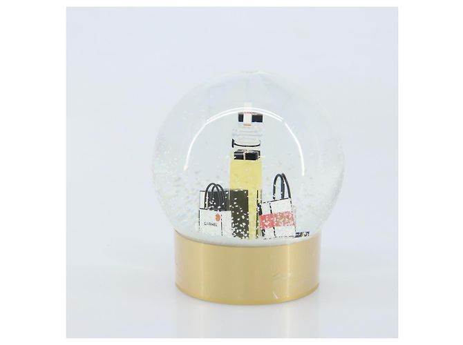 Globe de Neige en Verre CHANEL Or CC Auth BA11732 Doré - vue 3