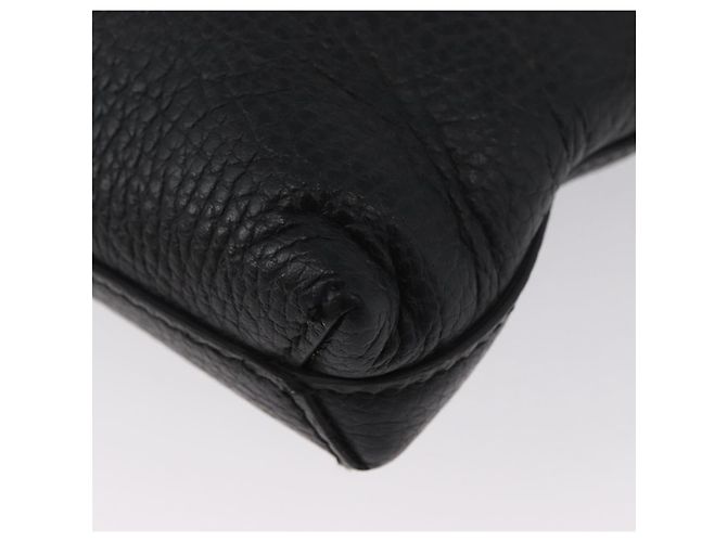 Borsa a Spalla in Pelle Nera e Argento GUCCI 394915 Auth ka3437 Nero - vista 10
