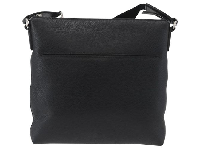 Borsa a Spalla in Pelle Nera e Argento GUCCI 394915 Auth ka3437 Nero - vista 13