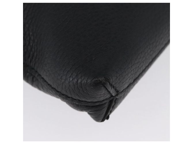 Borsa a Spalla in Pelle Nera e Argento GUCCI 394915 Auth ka3437 Nero - vista 15