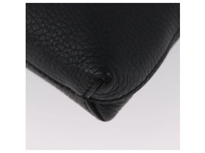 Borsa a Spalla in Pelle Nera e Argento GUCCI 394915 Auth ka3437 Nero - vista 16