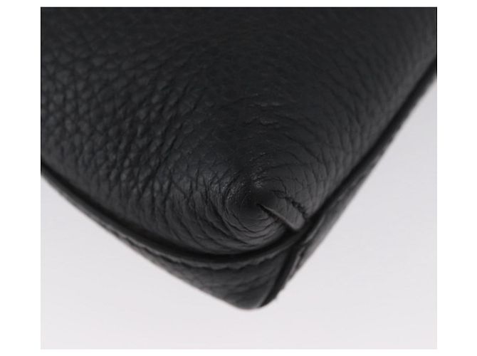 Borsa a Spalla in Pelle Nera e Argento GUCCI 394915 Auth ka3437 Nero - vista 17