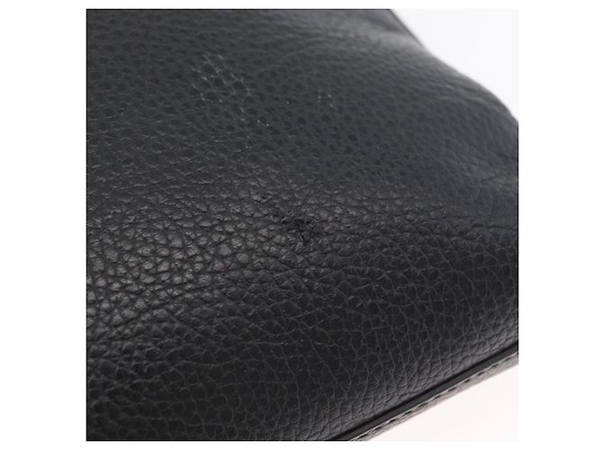 Borsa a Spalla in Pelle Nera e Argento GUCCI 394915 Auth ka3437 Nero - vista 3
