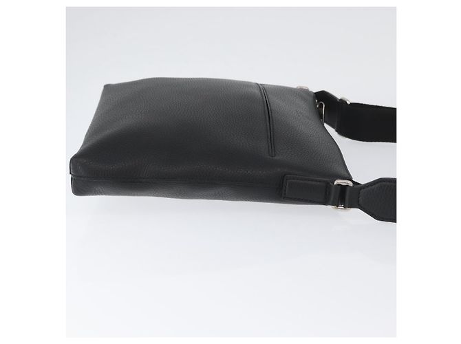 Borsa a Spalla in Pelle Nera e Argento GUCCI 394915 Auth ka3437 Nero - vista 4