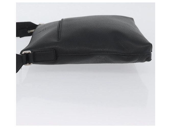 Borsa a Spalla in Pelle Nera e Argento GUCCI 394915 Auth ka3437 Nero - vista 5