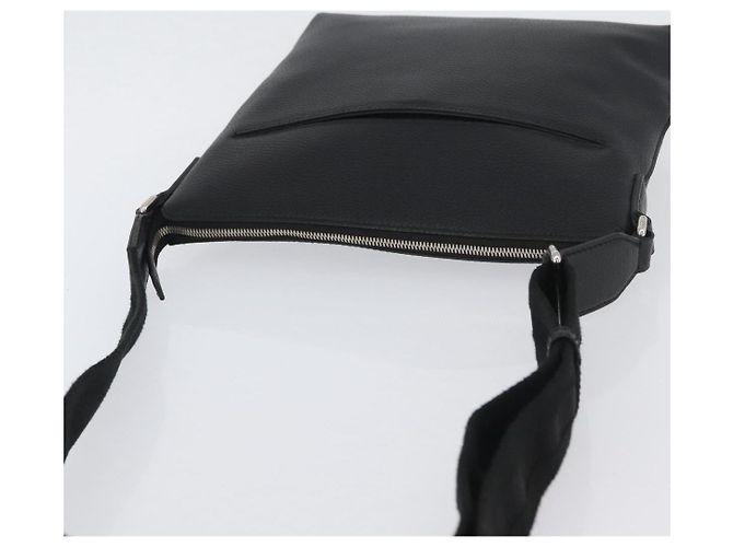 Borsa a Spalla in Pelle Nera e Argento GUCCI 394915 Auth ka3437 Nero - vista 7