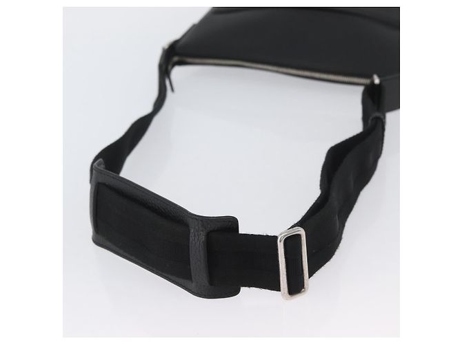 Borsa a Spalla in Pelle Nera e Argento GUCCI 394915 Auth ka3437 Nero - vista 8