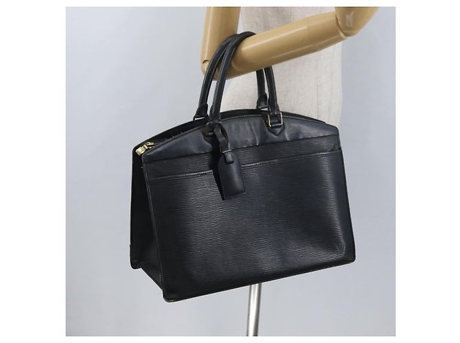 LOUIS VUITTON Borsa a Mano Epi Riviera Nera M48182 LV Auth ti3780 Nero - vista 22