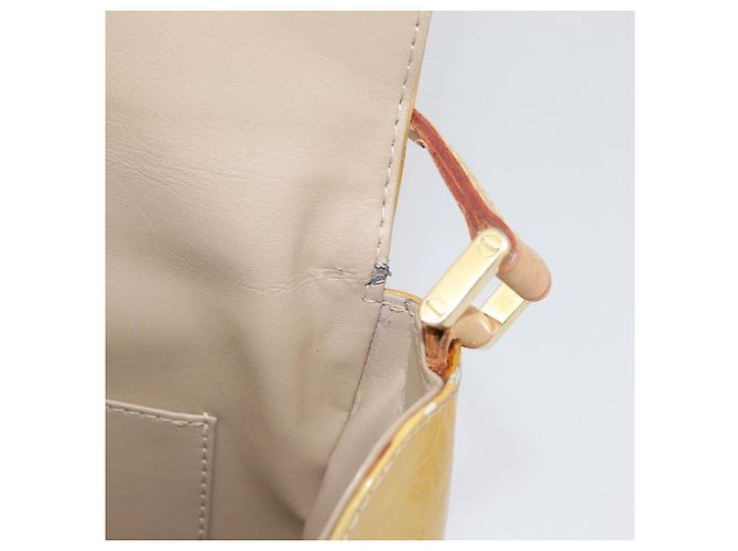 LOUIS VUITTON Borsa Thompson Street Monogram Vernis Beige M91301 LV Auth ep13928 - vista 10