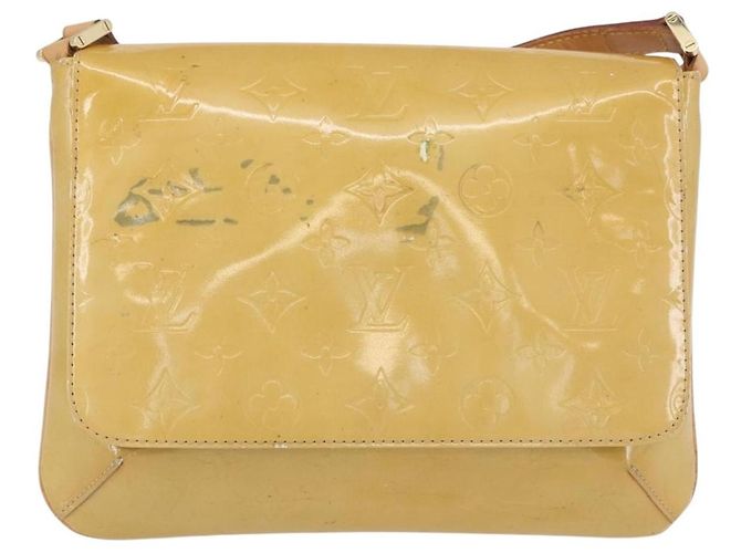 LOUIS VUITTON Borsa Thompson Street Monogram Vernis Beige M91301 LV Auth ep13928 - vista 13