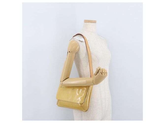 LOUIS VUITTON Borsa Thompson Street Monogram Vernis Beige M91301 LV Auth ep13928 - vista 23