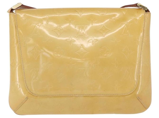 LOUIS VUITTON Borsa Thompson Street Monogram Vernis Beige M91301 LV Auth ep13928 - vista 3