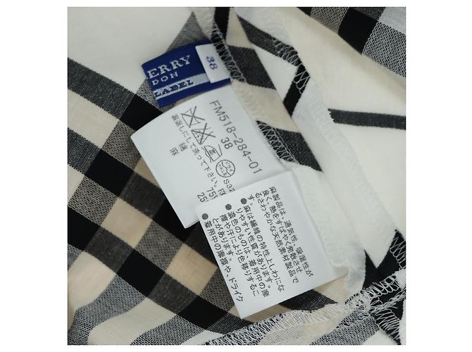 BURBERRY Nova Check Einteiler aus Canvas Elfenbein Auth LNZ730A Roh - Ansicht 10