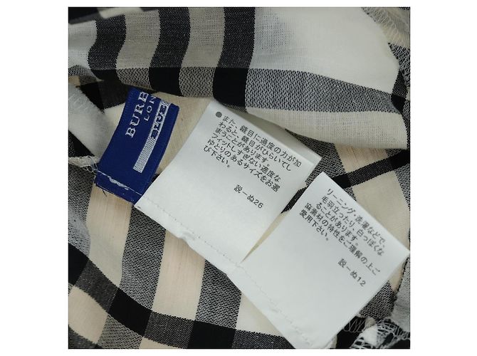 BURBERRY Nova Check Einteiler aus Canvas Elfenbein Auth LNZ730A Roh - Ansicht 11