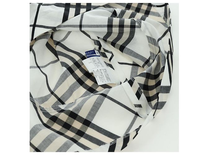 BURBERRY Nova Check Einteiler aus Canvas Elfenbein Auth LNZ730A Roh - Ansicht 9