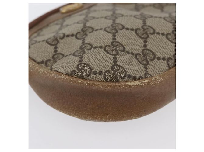 Gucci Borsa a Spalla GG Supreme PVC Beige Oro Auth SW2190 D'oro - vista 9