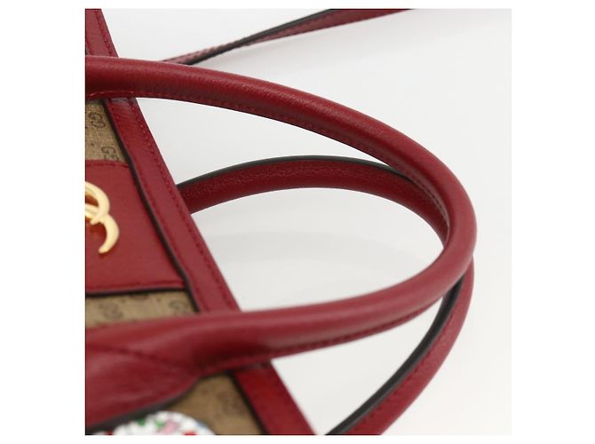 GUCCI GUCCI �~ Borsa Micro GG Supreme Doraemon PVC 2way Beige 653952 Auth ka3262SM D'oro - vista 14