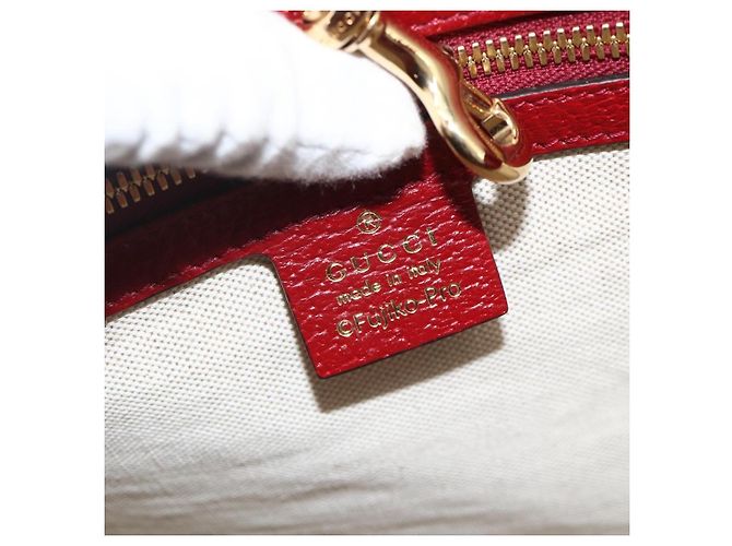 GUCCI GUCCI �~ Borsa Micro GG Supreme Doraemon PVC 2way Beige 653952 Auth ka3262SM D'oro - vista 20