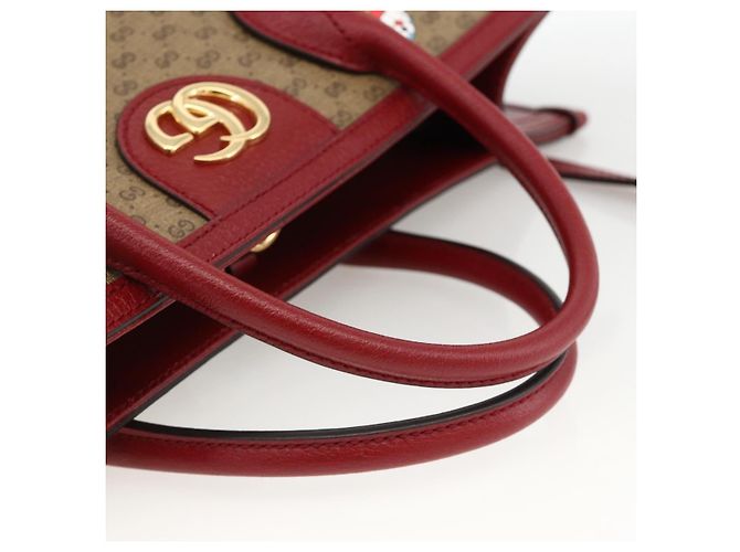 GUCCI GUCCI �~ Borsa Micro GG Supreme Doraemon PVC 2way Beige 653952 Auth ka3262SM D'oro - vista 7