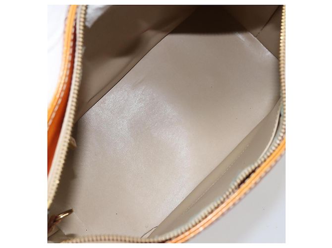 LOUIS VUITTON Borsa a Mano Monogram Vernis Houston Beige M91004 LV Auth LNZ785 - vista 11