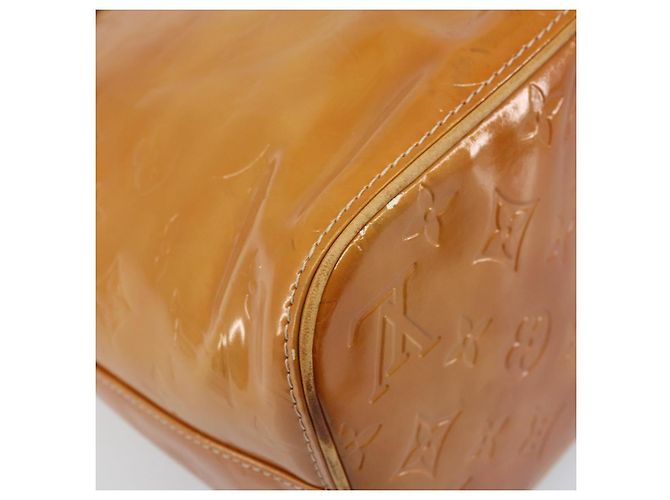 LOUIS VUITTON Borsa a Mano Monogram Vernis Houston Beige M91004 LV Auth LNZ785 - vista 17