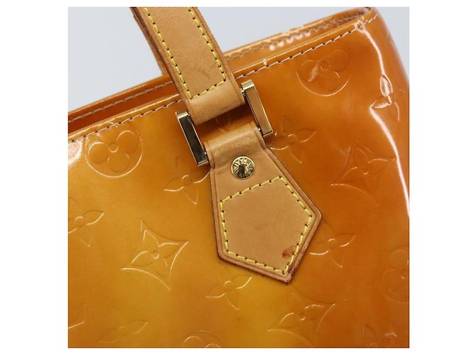 LOUIS VUITTON Borsa a Mano Monogram Vernis Houston Beige M91004 LV Auth LNZ785 - vista 18