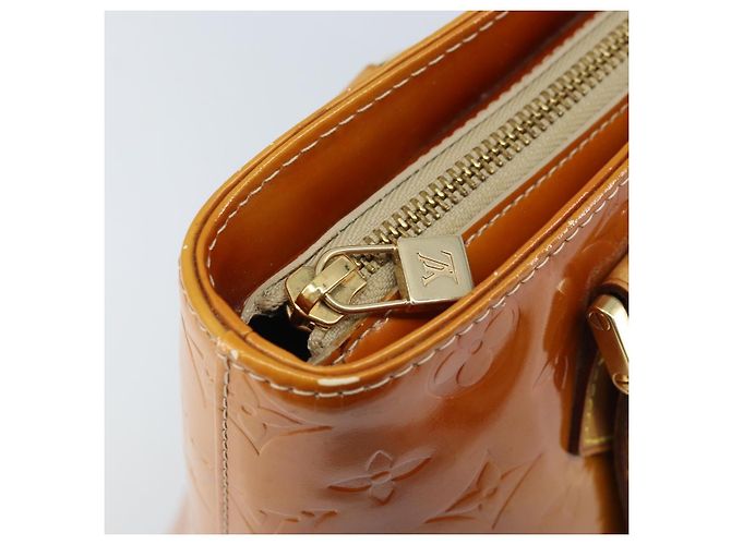 LOUIS VUITTON Borsa a Mano Monogram Vernis Houston Beige M91004 LV Auth LNZ785 - vista 19