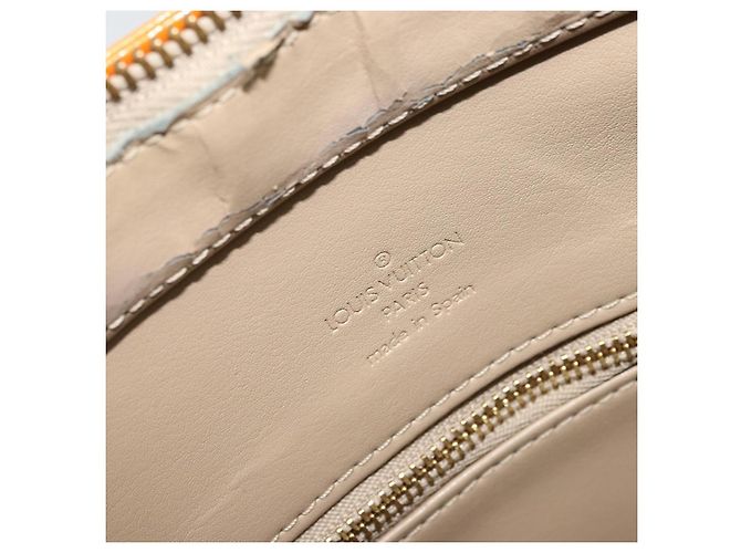 LOUIS VUITTON Borsa a Mano Monogram Vernis Houston Beige M91004 LV Auth LNZ785 - vista 20