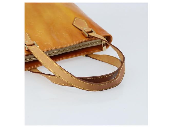 LOUIS VUITTON Borsa a Mano Monogram Vernis Houston Beige M91004 LV Auth LNZ785 - vista 7