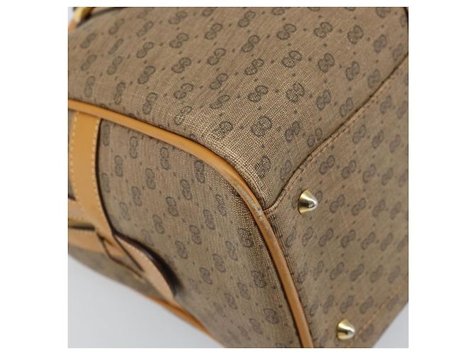 Borsa Sherry Line in PVC Micro GG Supreme Web di GUCCI 2way 002 115 0165 Auth fm5175 Beige D'oro - vista 15