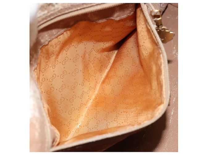 Borsa Sherry Line in PVC Micro GG Supreme Web di GUCCI 2way 002 115 0165 Auth fm5175 Beige D'oro - vista 24