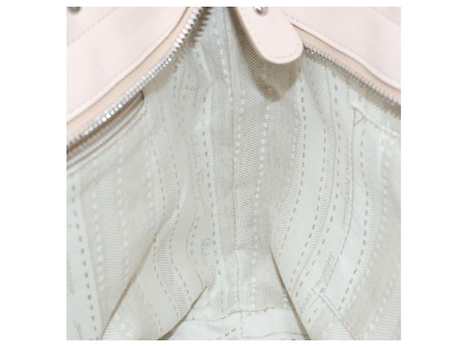 Borsa a mano in pelle Gancini Salvatore Ferragamo Rosa Argento Auth gh1927 - vista 19