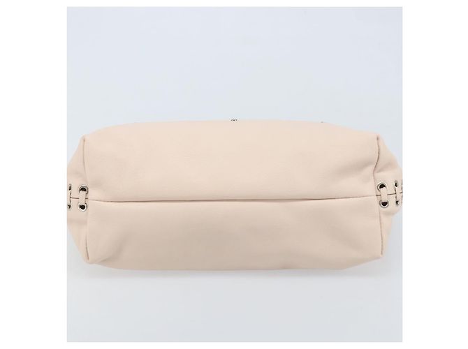 Borsa a mano in pelle Gancini Salvatore Ferragamo Rosa Argento Auth gh1927 - vista 5