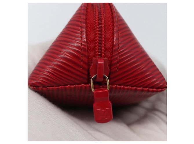 LOUIS VUITTON Trousse Crayons Epi Rouge M56547 LV Auth LNZ612 - vue 8
