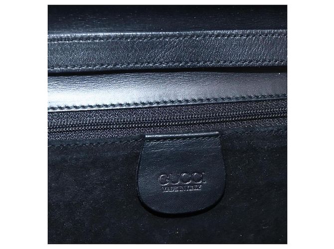 Borsa a Spalla in Pelle Nera e Oro GUCCI 004 115 3410 Auth BA11580 Nero D'oro - vista 17