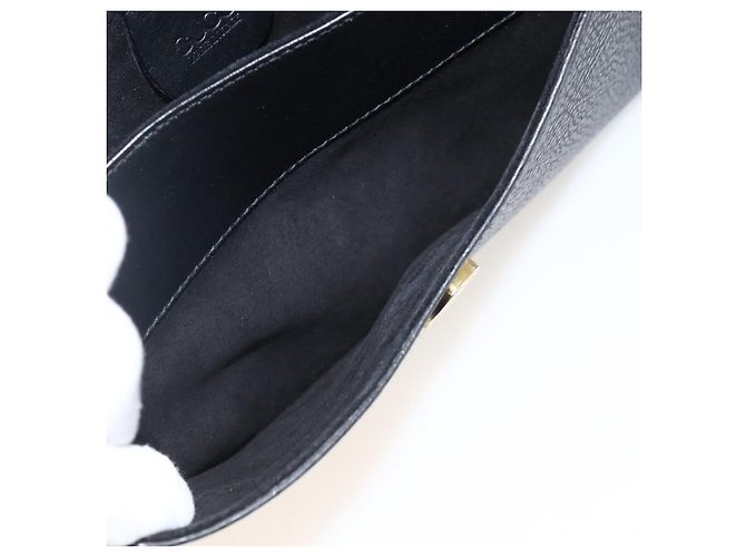 Borsa a Spalla in Pelle Nera e Oro GUCCI 004 115 3410 Auth BA11580 Nero D'oro - vista 22