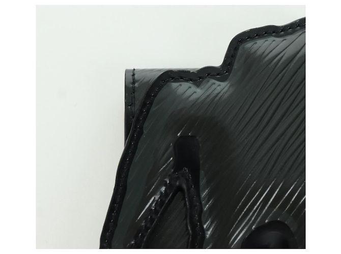 PORTACARNET DE PERRO LOUIS VUITTON Epi Negro M63897 LV Auth LNZ614SAM - vista 15