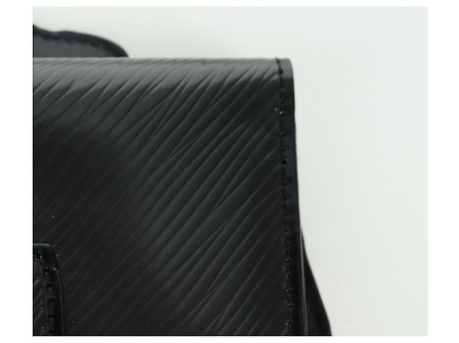 PORTACARNET DE PERRO LOUIS VUITTON Epi Negro M63897 LV Auth LNZ614SAM - vista 20